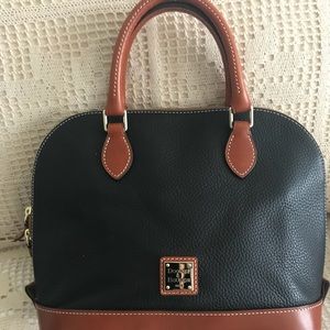 Dooney & Bourke Black and Tan purse.